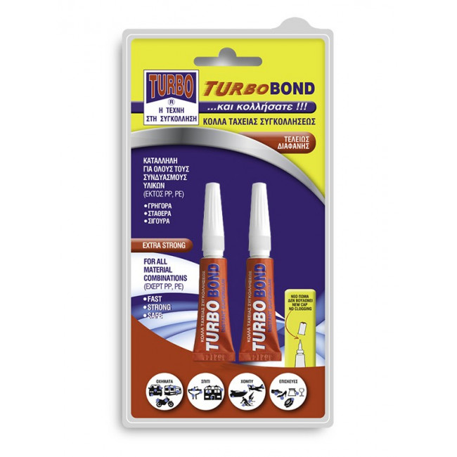 ΚΟΛΛA 88033 ΤURΒΟ BOND 3gr+3gr GEL
