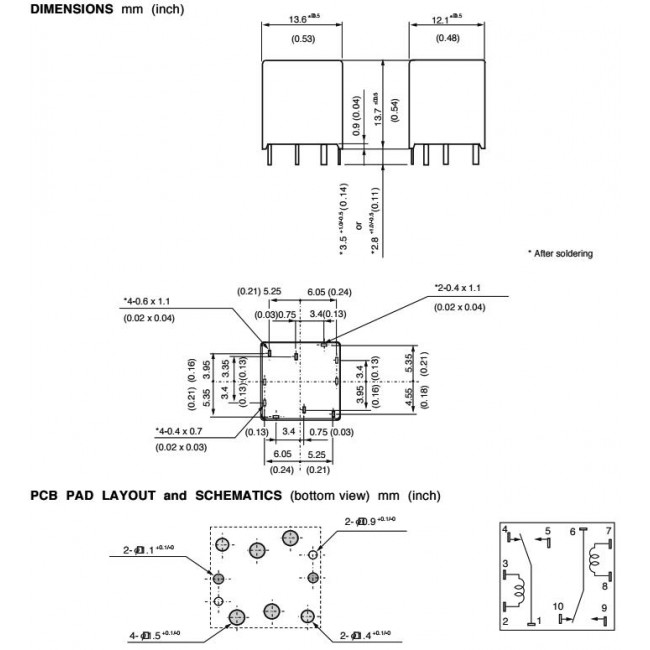 EX2 2U1 ΡΕΛΕ 12V DC 30Α SPDT x2 ΑΥΤΟΚΙΝΗΤΟΥ