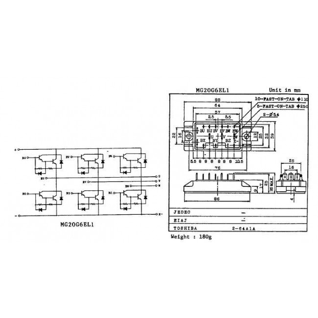 MG20G6EL1 POWER SUPPLY MODULE 20AX6 450V