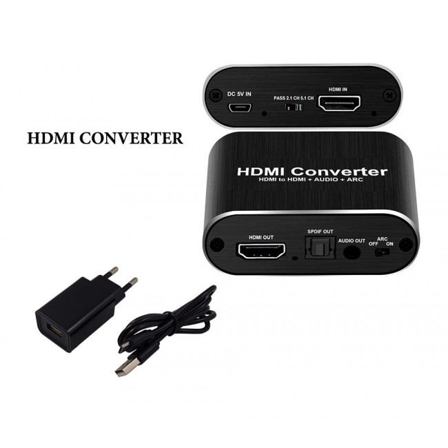 ΜΕΤΑΤΡΟΠΕΑΣ (ΚΛΕΦΤΗΣ) HDMI IN ΣΕ HDMI OUT ΜΕ ΤΑΥΤΟΧΡΟΝΗ ΕΞΟΔΟ ΗΧΟΥ (RCA & ΟΠΤΙΚΗ ΙΝΑ)