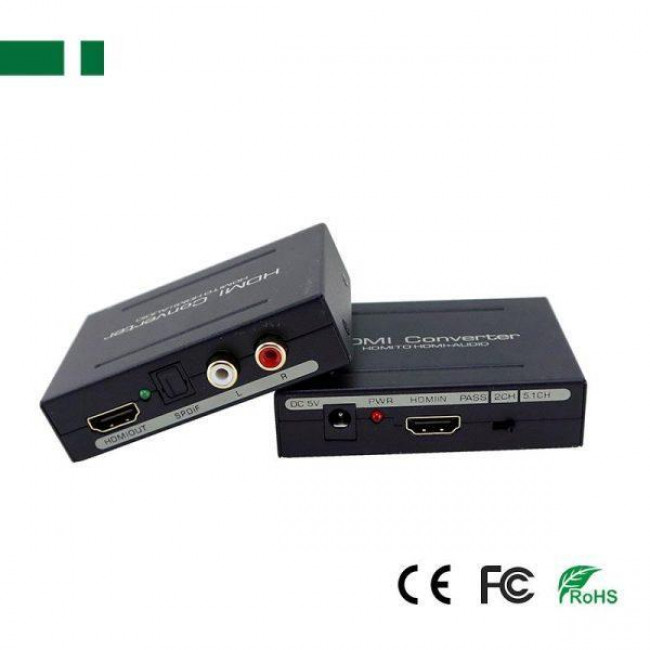 ΜΕΤΑΤΡΟΠΕΑΣ (ΚΛΕΦΤΗΣ) HDMI IN ΣΕ HDMI OUT ΜΕ ΤΑΥΤΟΧΡΟΝΗ ΕΞΟΔΟ ΗΧΟΥ (RCA & ΟΠΤΙΚΗ ΙΝΑ)
