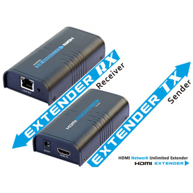 HDMI ΠΡΟΕΚΤΑΣΗ 120m ΜΕΣΩ 1xUTP CAT5e/6