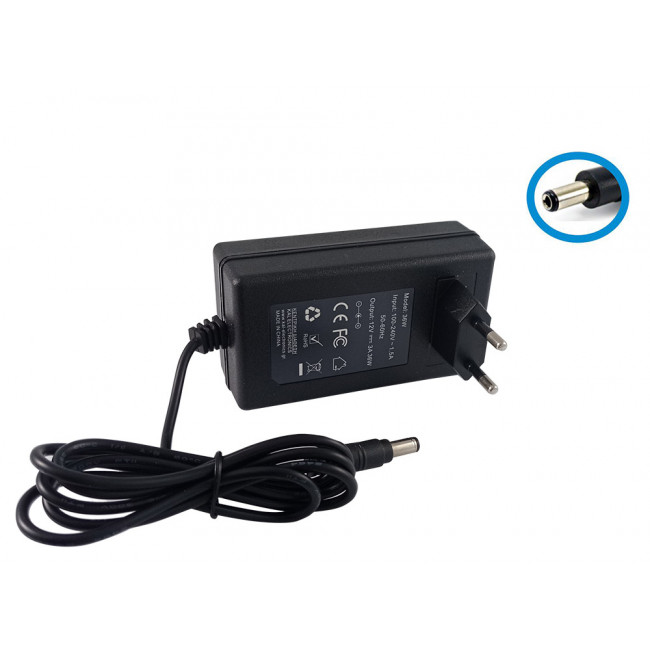 ΤΡΟΦΟΔΟΤΙΚΟ SWITCHING ΠΡΙΖΑΣ 12V 3A DC 5.5x2.5mm