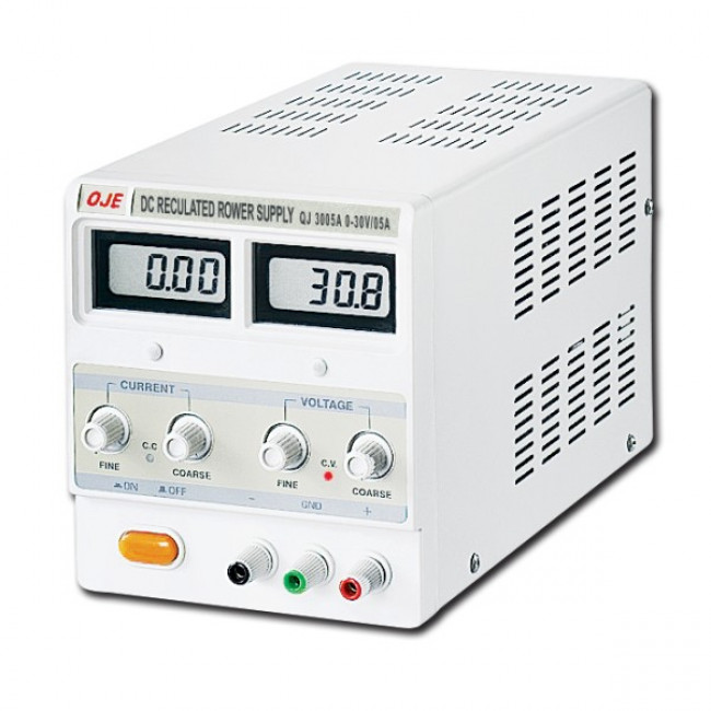 QJ 3005C ΕΡΓΑΣΤΗΡΙΑΚΟ ΤΡΟΦΟΔΟΤΙΚΟ 0-30VDC & 0-5A ΜΕ ΨΗΦΙΑΚΕΣ ΕΝΔΕΙΞΕΙΣ