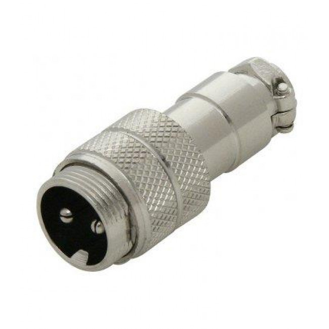 2pin ΦΙΣ ΜΙΚΡΟΦΩΝΙΚΟ ΑΡΣΕΝΙΚΟ ΓΙΑ ΚΑΛΩΔΙΟ GX16