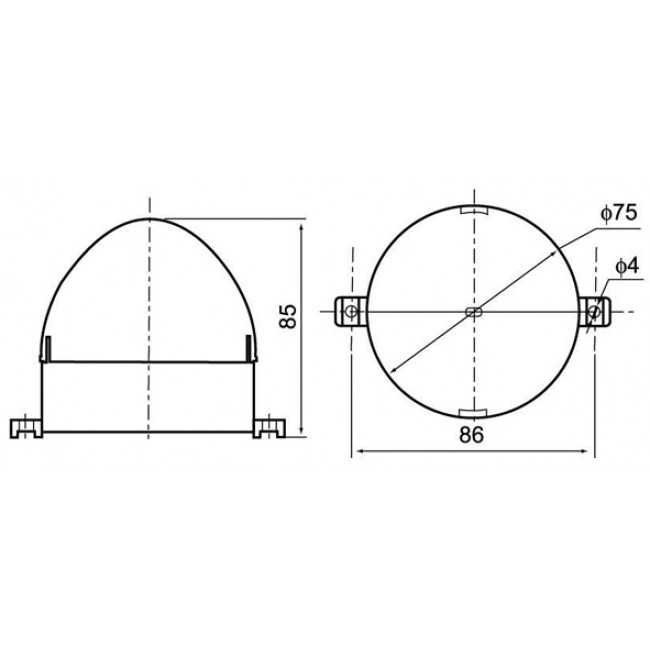 ΦΑΡΟΣ STROBE LED 12V ΚΟΚΚΙΝΟ
