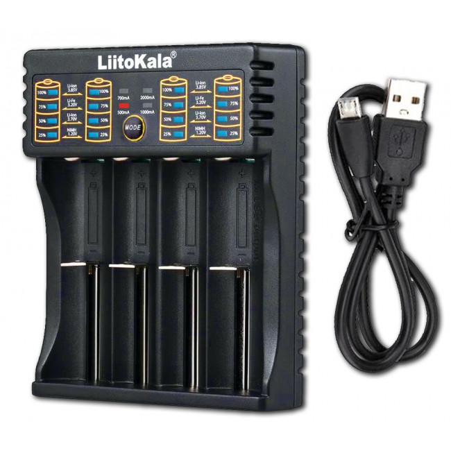 LII-402 ΦΟΡΤΙΣΤΗΣ ΤΕΣΣΑΡΩΝ ΘΕΣΕΩΝ ΓΙΑ Li-ion / Ni-Cd / Ni-MH