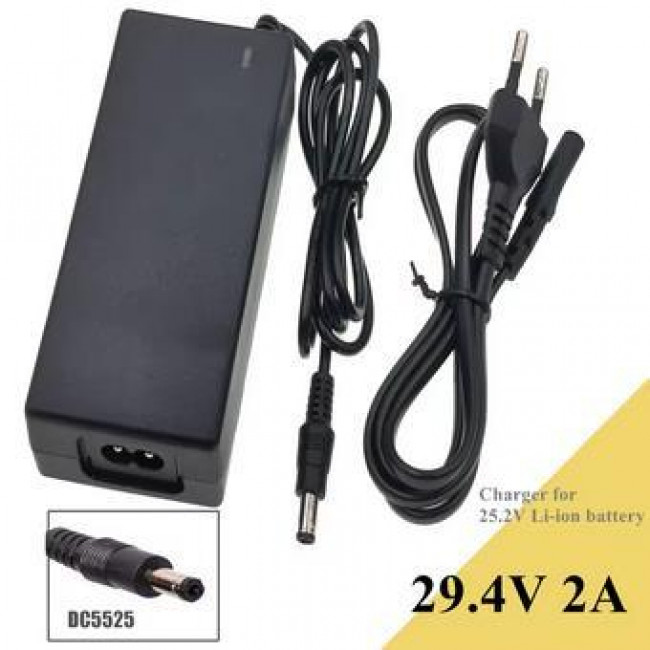 ΦΟΡΤΙΣΤΗΣ 29.4V 2A ΓΙΑ ΜΠΑΤΑΡΙΕΣ ΛΙΘΙΟΥ 25,2V