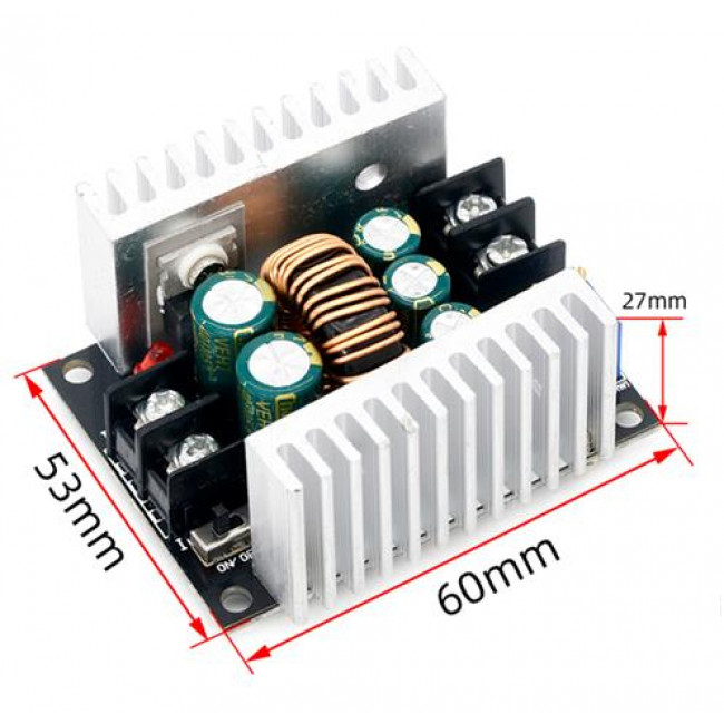 STEP DOWN MODULE IN 6-40V OUT 1.2-36V  20A 300W