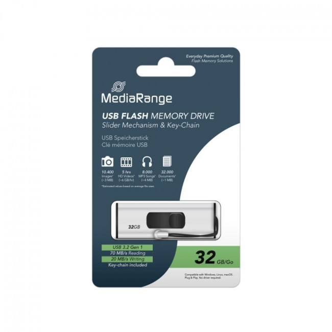 USB 3.0 MNHMH 32GB MEDIARANGE
