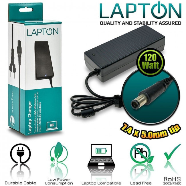 ΤΡΟΦΟΔΟΤΙΚΟ ΓΙΑ HP 19V 6A 7.4x5.0x12mm 120W