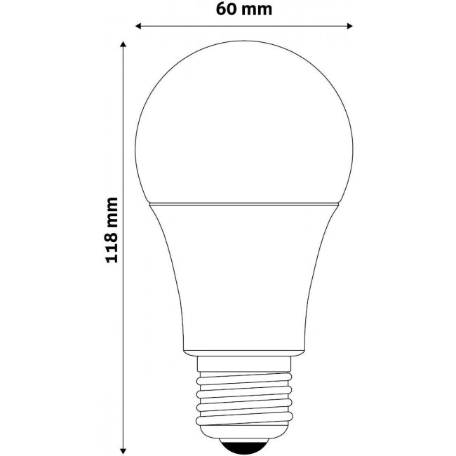 12W ΛΑΜΠΑ LED E27 4500K ΦΥΣΙΚΟ ΛΕΥΚΟ 1055LM