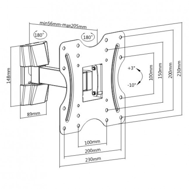 KLA27 221 ΒΑΣΗ ΓΙΑ LCD 23"-42"