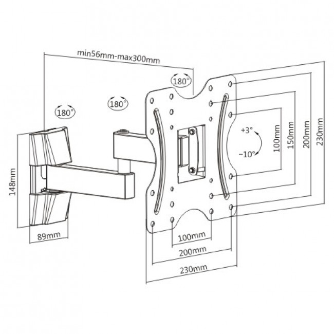 KLA27 222 ΒΑΣΗ ΓΙΑ LCD 23"-42"