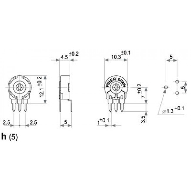 10ΚΩ ΤΡΙΜΜΕΡ ΜΙΚΡΑ ΚΛΕΙΣΤΑ ΚΑΘΕΤΑ