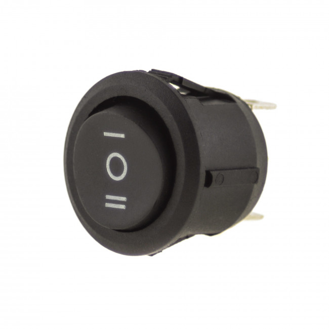 ΔΙΑΚΟΠΤΗΣ ΚΟΥΝΙΑΣ ON-OFF-ON 3 ΕΠΑΦΩΝ Φ23mm ΣΤΡΟΓΓΥΛΟΣ  6Α/250V