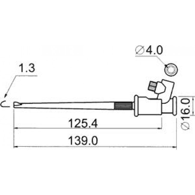 ΑΚΡΟΔΕΚΤΗΣ ΚΛΕΦΤΗΣ ΓΙΑ ΟΡΓΑΝΑ ΜΕΤΡΗΣΗΣ 3A ΚΟΚΚΙΝΟΣ