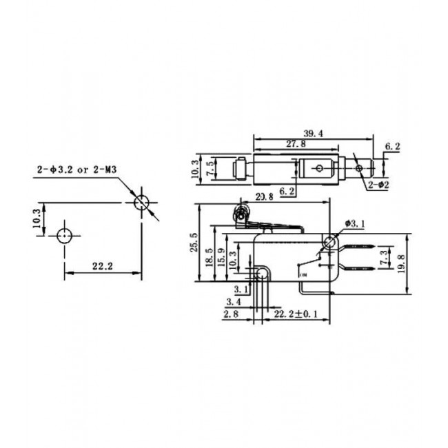 ΔΙΑΚΟΠΤΗΣ ΤΕΡΜΑΤΙΚΟΣ ΜΕ ΕΛΑΣΜΑ ΚΑΙ ΡΟΔΑΚΙ NORMALLY OPEN / NORMALLY CLOSED 3 ΕΠΑΦΩΝ 15A/250V