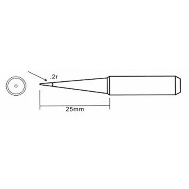YH LB/tip ΜΥΤΗ 0.8mm KOΛΛΗΤΗΡΙΟΥ ΜΗΚΟΣ 25mm