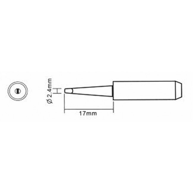 YH 2.4/tip ΜΥΤΗ 2.4mm KOΛΛΗΤΗΡΙΟΥ ΓΙΑ ΣΤΑΘΜΟ ΥΗ-936