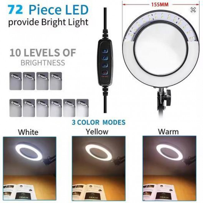 ΜΕΓΕΘΥΝΤΙΚΟΣ ΦΑΚΟΣ ΓΡΑΦΕΙΟΥ 72LED 8X/10X