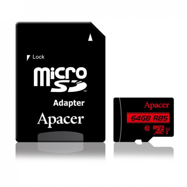 ΚΑΡΤΑ ΜΝΗΜΗΣ MICRO SD 64GB CLASS 10 UHS-I U1 APACER R85