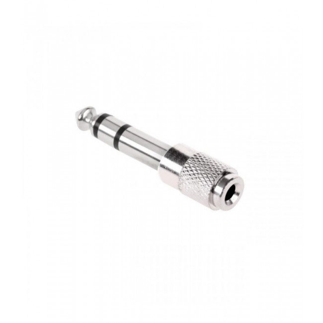 6.3mm STEREO ΑΡΣΕΝΙΚΟ - 3.5mm STEREO ΘΗΛΥΚΟ ΑΝΤΑΠΤΟΡΑΣ NIKEL