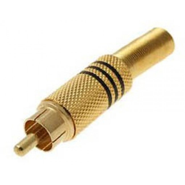 ΦΙΣ RCA ΑΡΣΕΝΙΚΟ 7mm ΕΠΙΧΡΥΣΟ ΜΑΥΡΟ