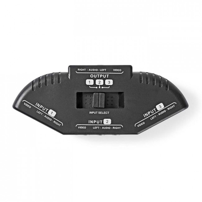 ΕΠΙΛΟΓΕΑΣ 3 ΑΝΕΞΑΡΤΗΤΩΝ ΕΙΣΟΔΩΝ 3xRCA AUDIO-VIDEO ΣΕ ΜΙΑ ΕΞΟΔΟ 3xΧ RCA AUDIO-VIDEO