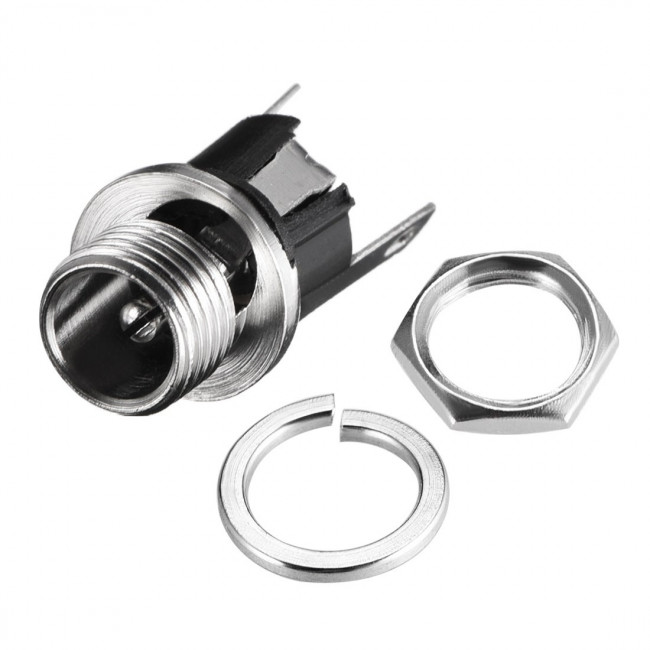 ΦΙΣ ΣΑΣΙ DC 2.1mm ΒΙΔΩΤΟ ΜΕΤΑΛΛΙΚΟ ΣΤΟΓΓΥΛΟ