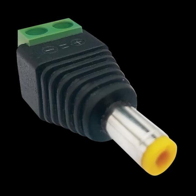 ΦΙΣ DC 5.5x2.1mm ΜΕ ΚΛΕΜΑ Ρ047