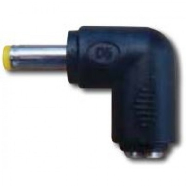 ΑΝΤΑΠΤΟΡΑΣ ΓΩΝΙΑΚΟΣ DC 5.5X1.7mm ΣΕ 2.1mm ΘΗΛΥΚΟ