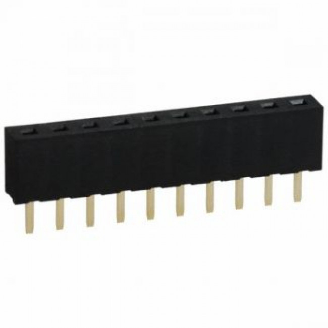 PIN HEADER 1x10 ΘΗΛΥΚΟ 2mm XB