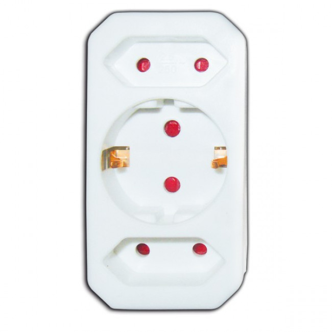 ΑΝΤΑΠΤΟΡΑΣ ΡΕΥΜΑΤΟΣ 3 ΘΕΣΕΩΝ (1 ΣΟΥΚΟ & 2 ΑΠΛΕΣ) ΚΑΘΕΤΟΣ