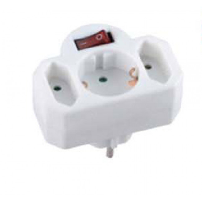 ΑΝΤΑΠΤΟΡΑΣ ΡΕΥΜΑΤΟΣ 3 ΘΕΣΕΩΝ (1 ΣΟΥΚΟ & 2 ΑΠΛΕΣ) ΜΕ ΔΙΑΚΟΠΤΗ