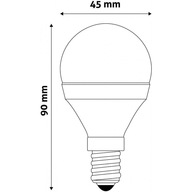 7W ΛΑΜΠΑ LED E14 ΣΦΑΙΡΙΚΗ 4500k ΛΕΥΚΟ  240° 610Lm