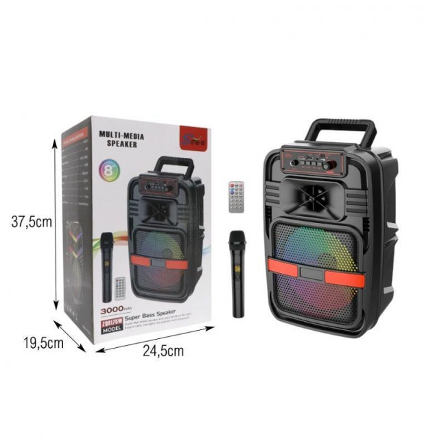 ΦΟΡΗΤΟ ΗΧΕΙΟ KARAOKE BLUETOOTH 20W ΜΕ ΜΙΚΡΟΦΩΝΟ