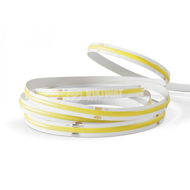 ΚΑΛΩΔIOΤΑΙΝΙΑ COB LED 24V 8mm 7W/m 320 LEDs/m ΣΕ ΨΥΧΡΟ ΛΕΥΚΟ (6500K) ΜΗ ΑΔΙΑΒΡΟΧΗ IP20