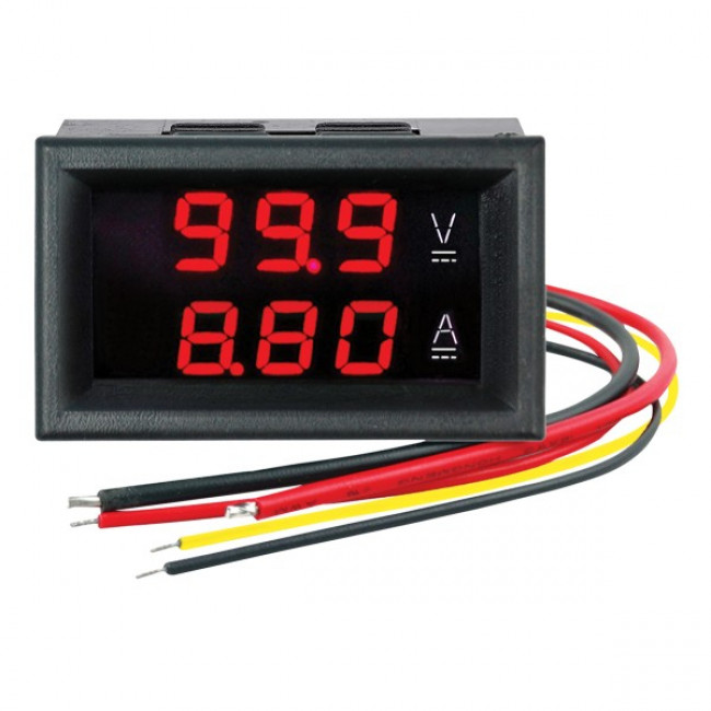0-100V DC &  0-10A DC ΨΗΦΙΑΚΟ ΒΟΛΤΟΜΕΤΡΟ & ΑΜΠΕΡΟΜΕΤΡΟ