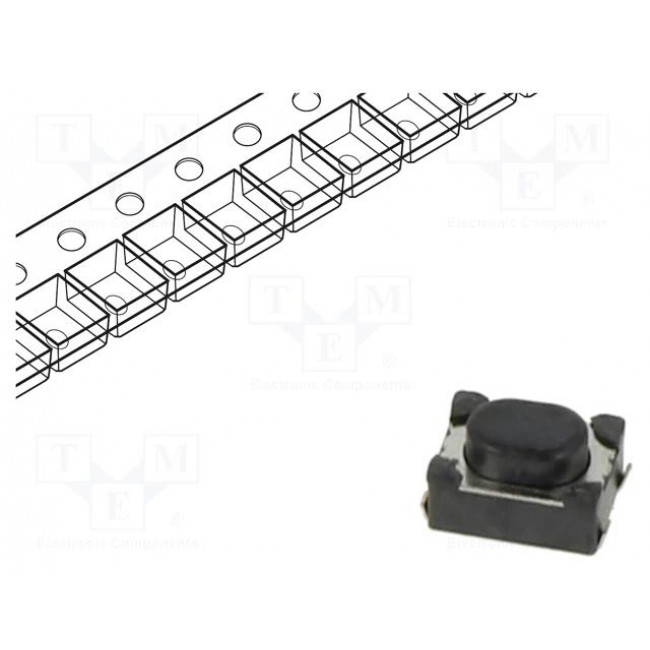 ΜΠΟΥΤΟΝ PUSH-ON 2 ΕΠΑΦΩΝ 4.2x3.2mm Υ2.5mm