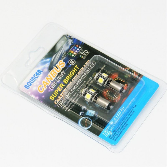 ΛΑΜΠΑ LED 12V ΜΙΚΡΗ ΜΠΑΓΙΟΝΕΤ ΜΕ 6 LED BA9S CANBUS