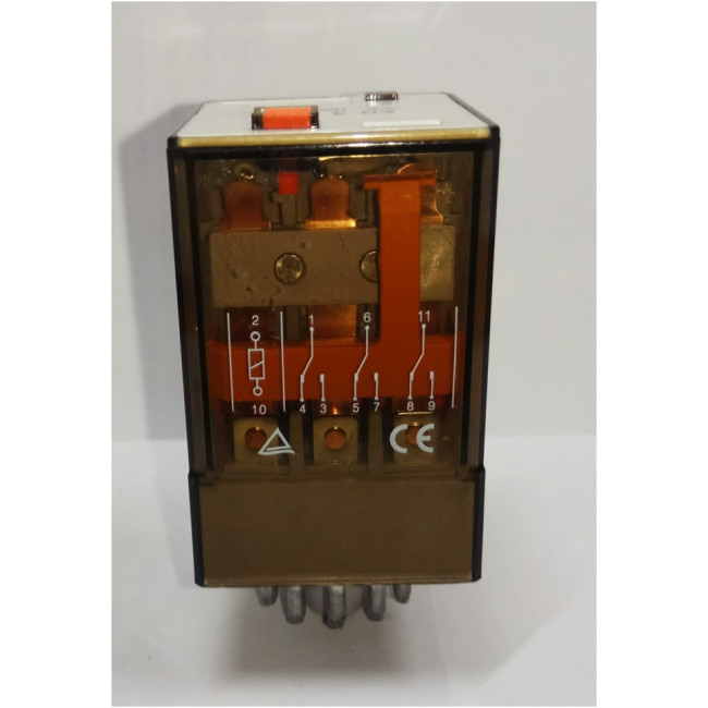 ΡΕΛΕ ΤΥΠΟΥ ΛΥΧΝΙΑΣ 11P 12V AC 3 ΕΠΑΦΩΝ 10A 60.13