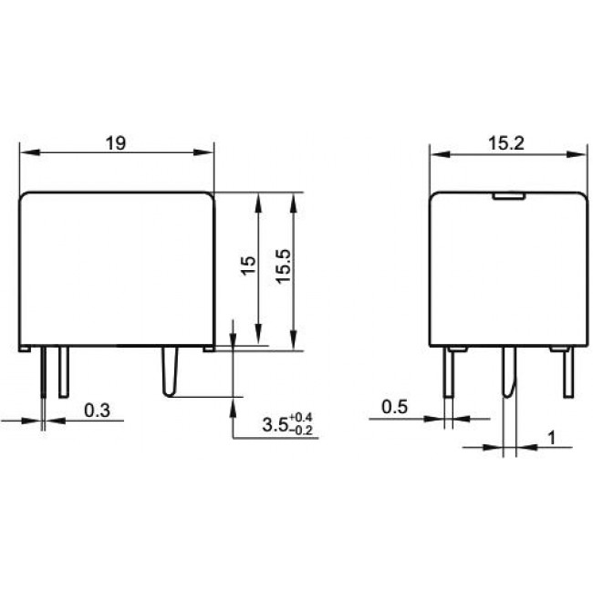 ΡΕΛΕ 12V DC 1 ΕΠΑΦΗΣ 10A SPDT-N.O.