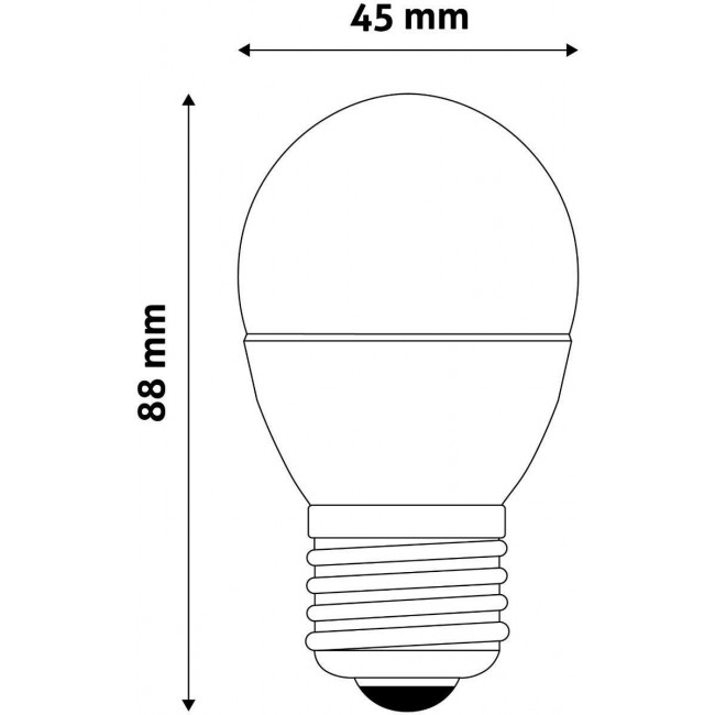 7W ΛΑΜΠΑ LED E27 ΣΦΑΙΡΙΚΗ 3000K ΘΕΡΜΟ ΛΕΥΚΟ