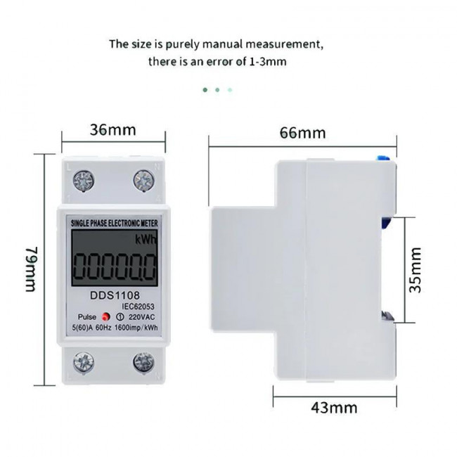 ΨΗΦΙΑΚΟΣ ΜΕΤΡΗΤΗΣ ΚΑΤΑΝΑΛΩΣΗΣ ΕΝΕΡΓΕΙΑΣ ΡΑΓΑΣ DDS1108
