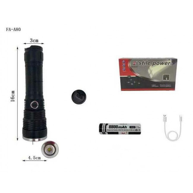 ΦΑΚΟΣ ΧΕΙΡΟΣ ΕΠΑΝΑΦΟΡΤΙΖΟΜΕΝΟΣ ΜΕ ΔΥΝΑΤΟ LED TG