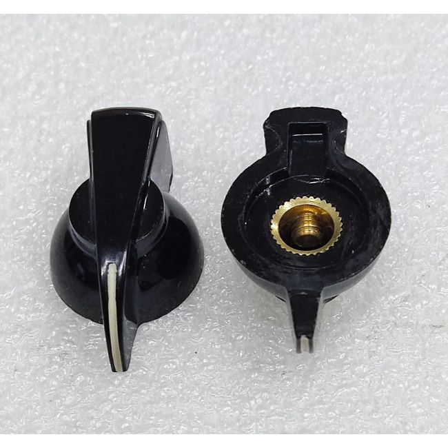 ΚΟΥΜΠΙ ΠΛΑΣΤΙΚΟ ΒΑΚΕΛΙΤΗ D6mm Φ19x13mm ΜΕ ΒΙΔΑ ΣΤΟ ΠΛΑΙ