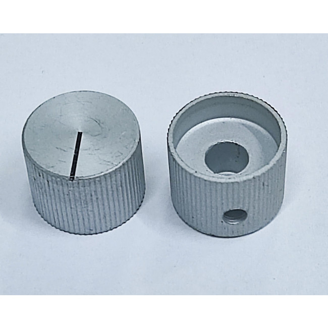 ΚΟΥΜΠΙ ΑΛΟΥΜΙΝΙΟΥ D6mm Φ17x13mm ΑΣΗΜΙ ΜΕ ΒΙΔΑ
