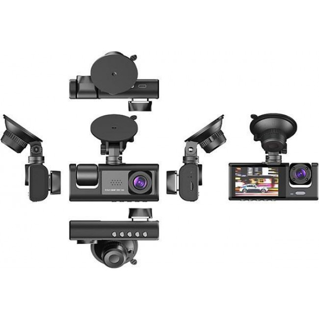 ΔΙΠΛΗ ΚΑΜΕΡΑ 1080P ΜΕ ΜΟΝΙΤΟΡ ΑΥΤΟΚΙΝΗΤΟΥ ΓΙΑ ΚΑΤΑΓΡΑΦΗ ΣΥΜΒΑΝΤΩΝ