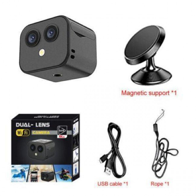 XD-D3 4K DUAL LENS Wifi CAMERA 2-way INTERCOM SURVEILLANCE VCR